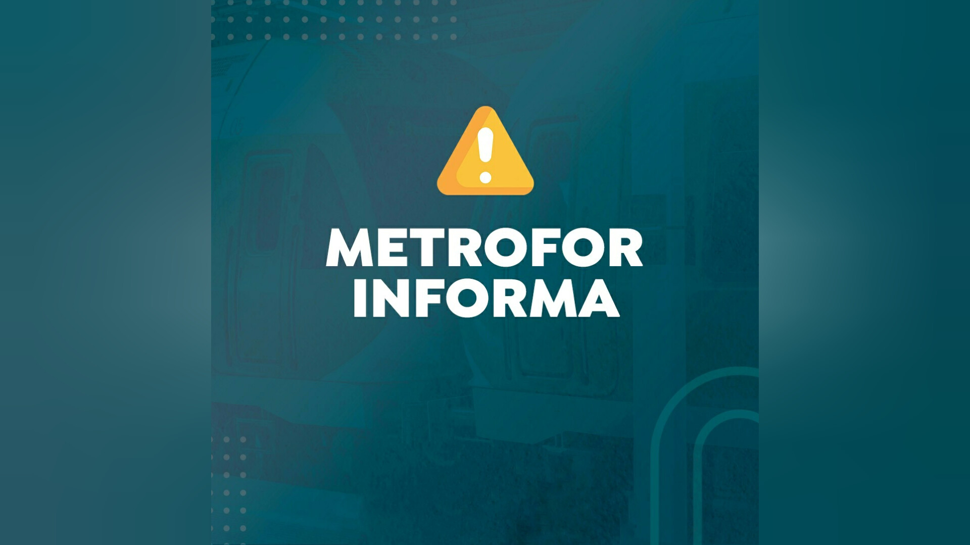 Linhas Nordeste e VLT do Cariri terão suspensão da operação entre sexta e sábado. Veja aqui os detalhes