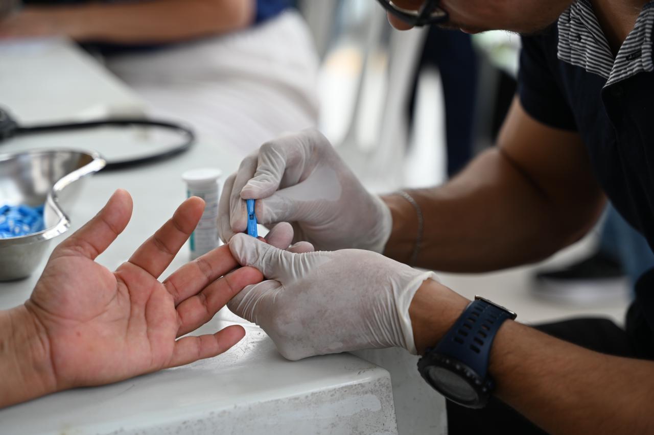 Ação gratuita na Estação Parangaba mobiliza população contra a diabetes